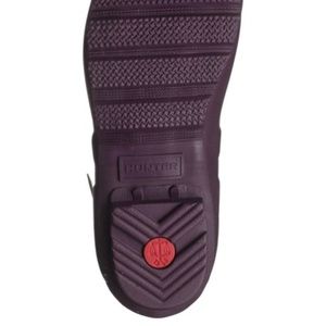 Matte Purple and Black Hunter Rain Boots